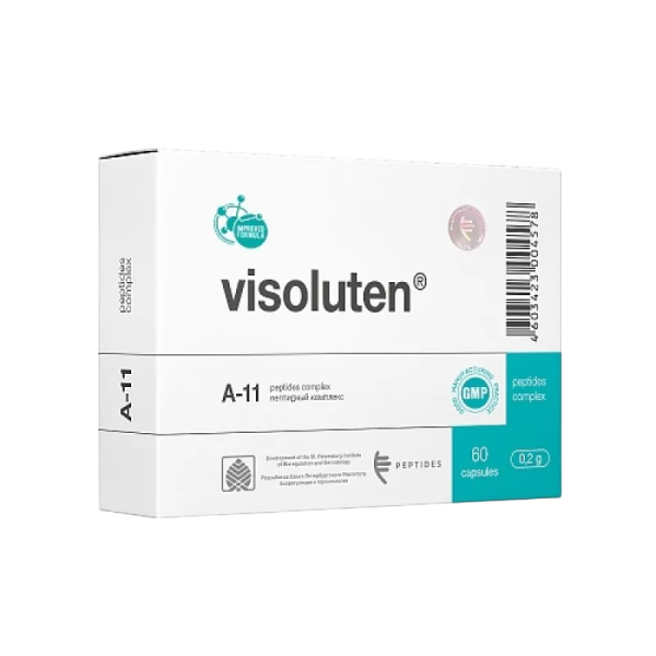 Peptides Visoluten A-11 зрительная система 60 capsules