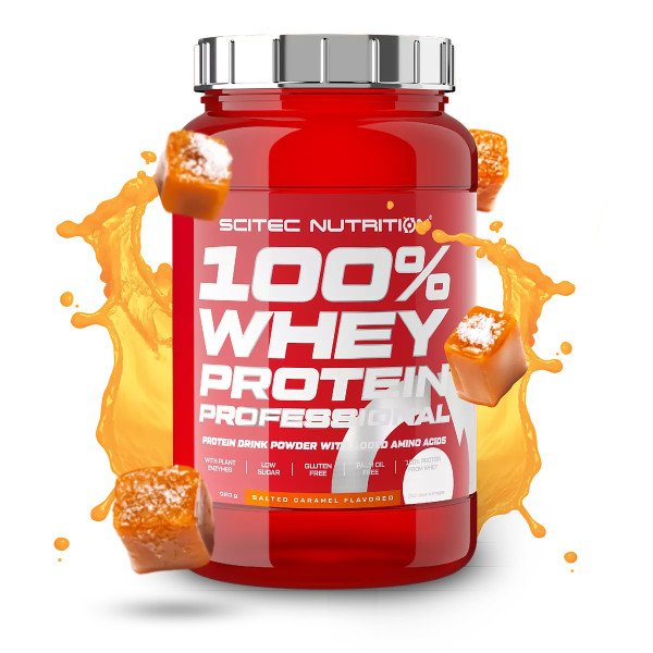 Scitec Nutrition 100% Whey Protein Professional 920 grams (Солёная карамель)