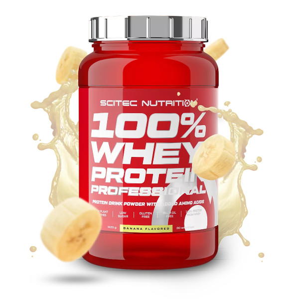 Scitec Nutrition 100% Whey Protein Professional 920 grams (Банан)