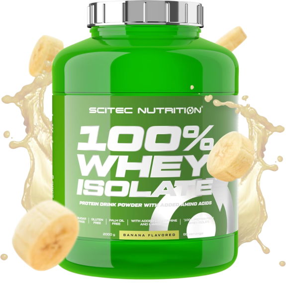 Scitec Nutrition 100% Whey Isolate 2000 grams (Банан)