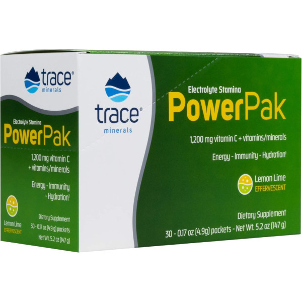 Trace Minerals Electrolyte Stamina PowerPak 30 packets (Лимон - лайм)