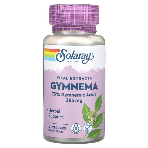 Solaray Gymnema 385 mg 60 veg capsules