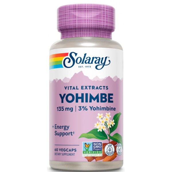 Solaray Yohimbe 135 mg 60 veg capsules