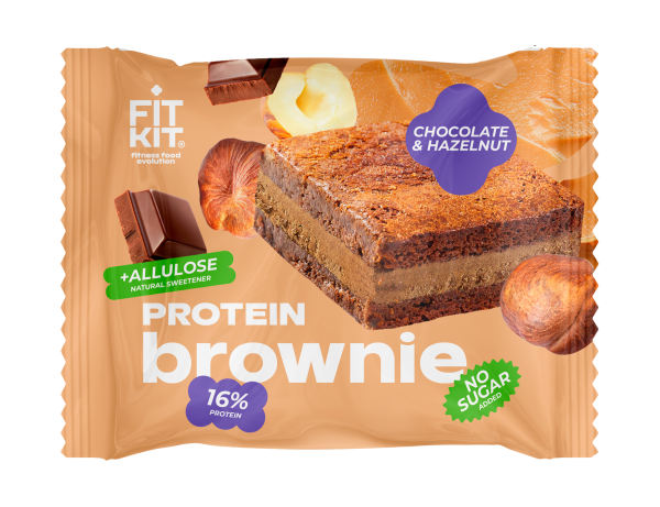 Fit Kit Protein Brownie 40 grams (Шоколад-фундук)