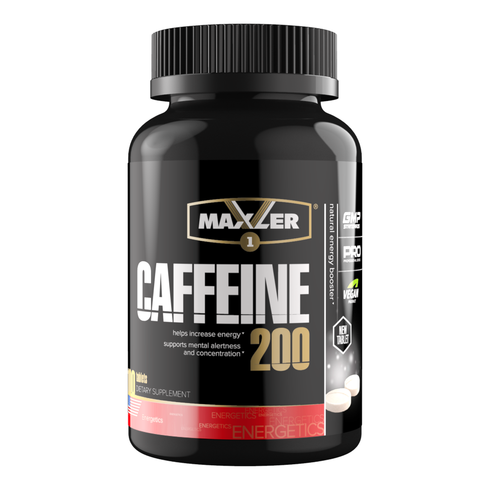 Maxler Caffeine 200 mg 100 tablets