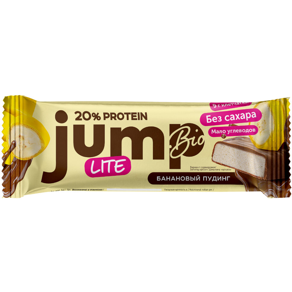 Jump Bio Lite батончик 40 g (Банановый пудинг)