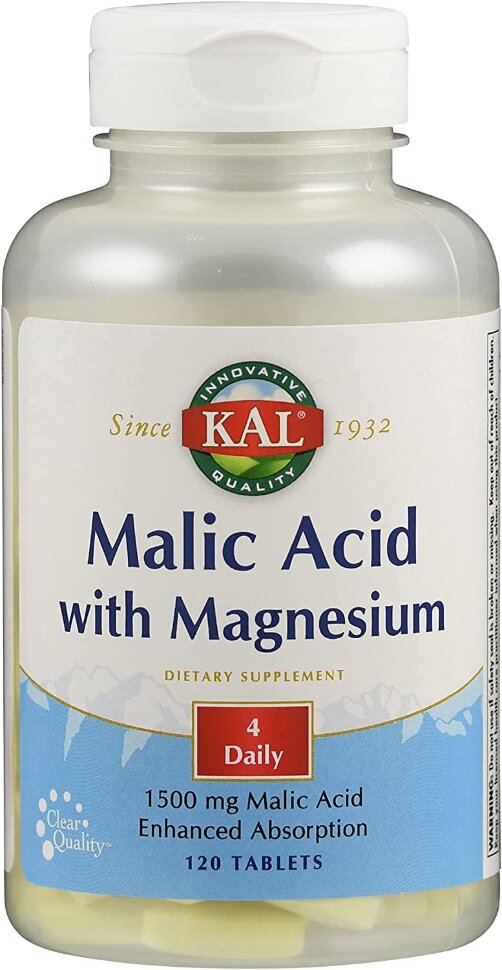 KAL Malic Acid with Magnesium 120 tablets