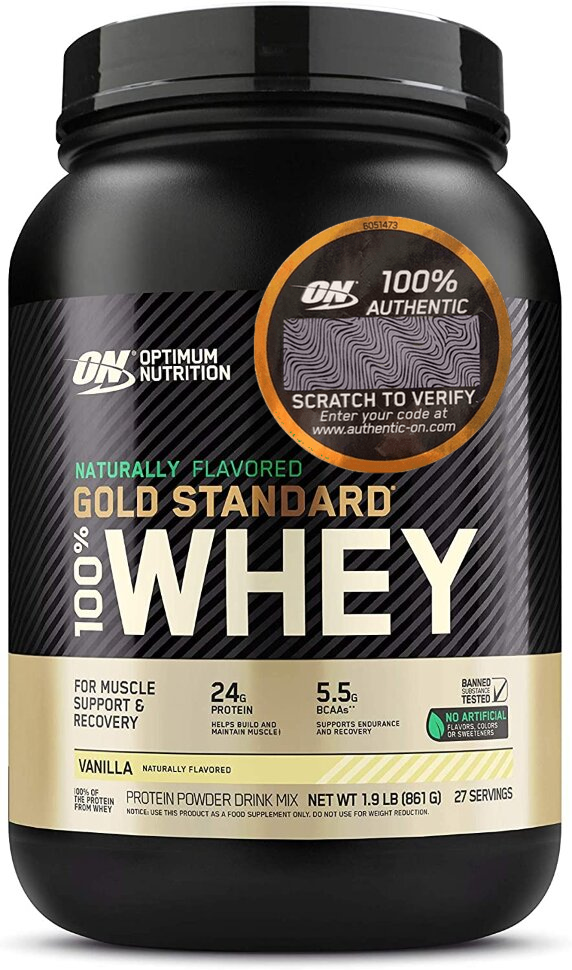 Optimum Nutrition Naturally flavored Gold Standart whey 908 g