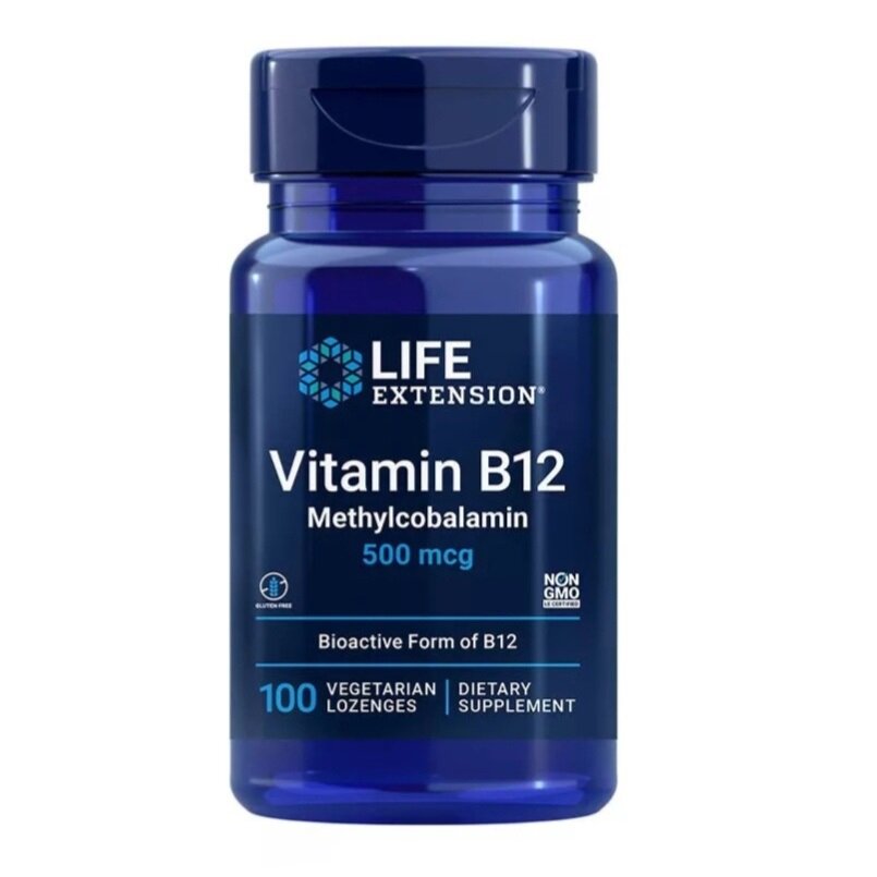 Life Extension Vitamin B12 Methylcobalamin 500 mcg 100 lozenges