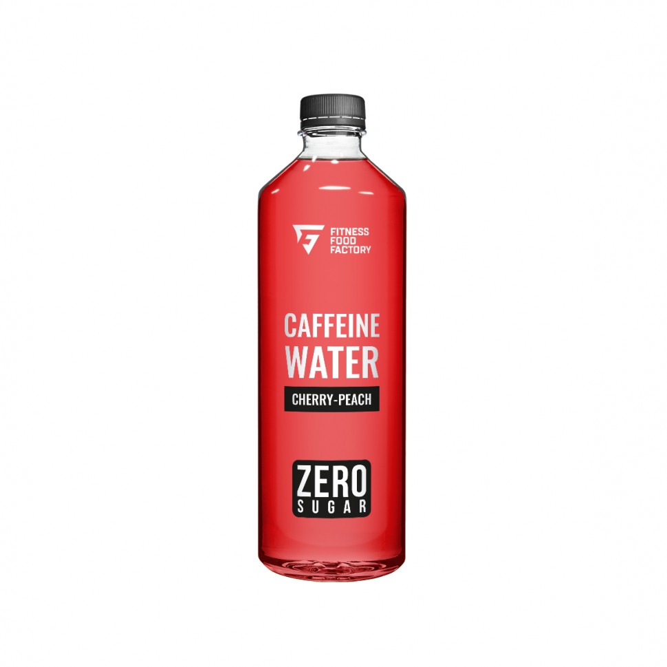 Fittness　泡4500ml 3本 Fitness Food Factory Caffeine water 500 ml (Вишня-Персик
