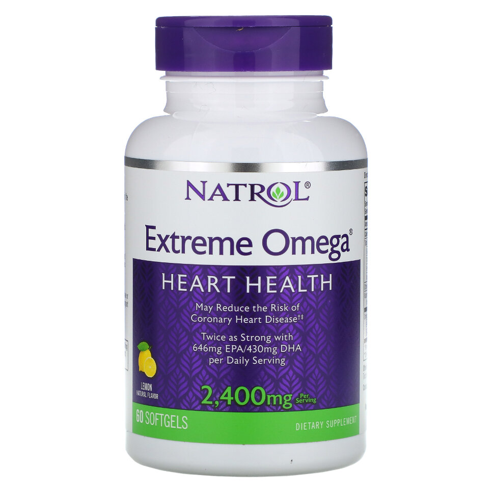 Natrol Extreme Omega 2400 mg 60 softgels