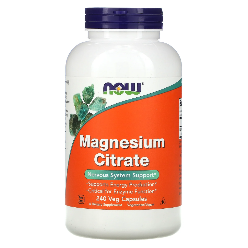 NOW Magnesium Citrate 400 mg 240 caps