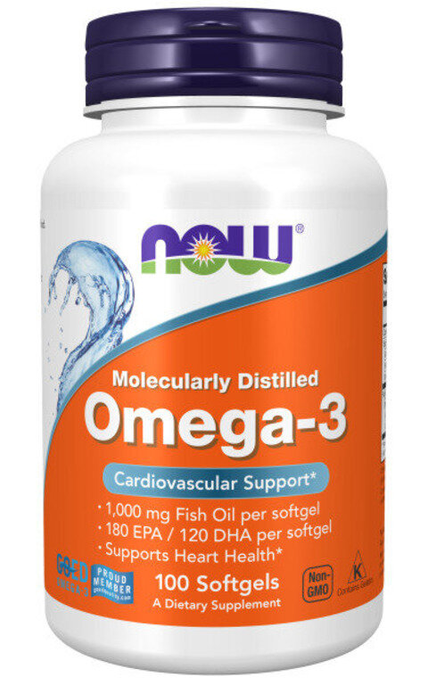 NOW Omega-3 1000 mg 100 softgel