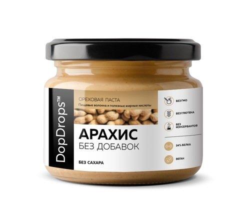 DopDrops Арахисовая паста без добавок 250 грамм