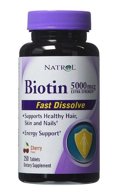 Natrol Biotin 5.000 мкг Fast Dissolve 250 табл