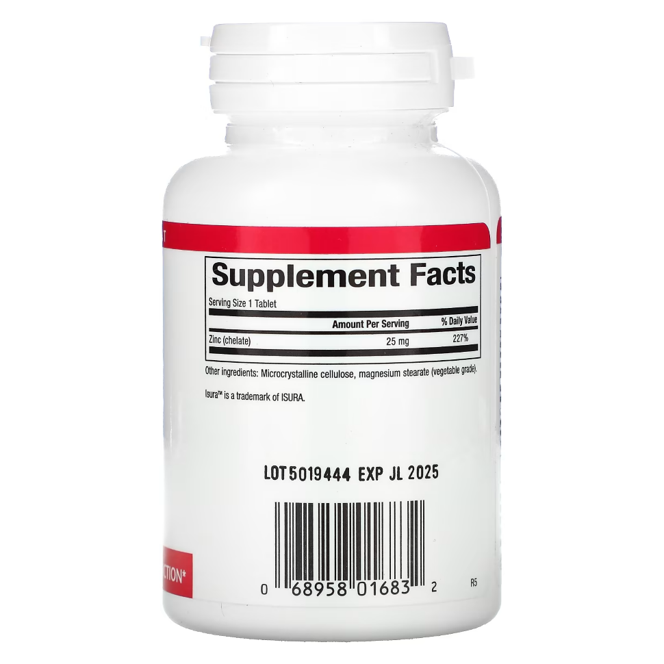 Natural Factors Zinc Chelate 25 mg 90 tablets