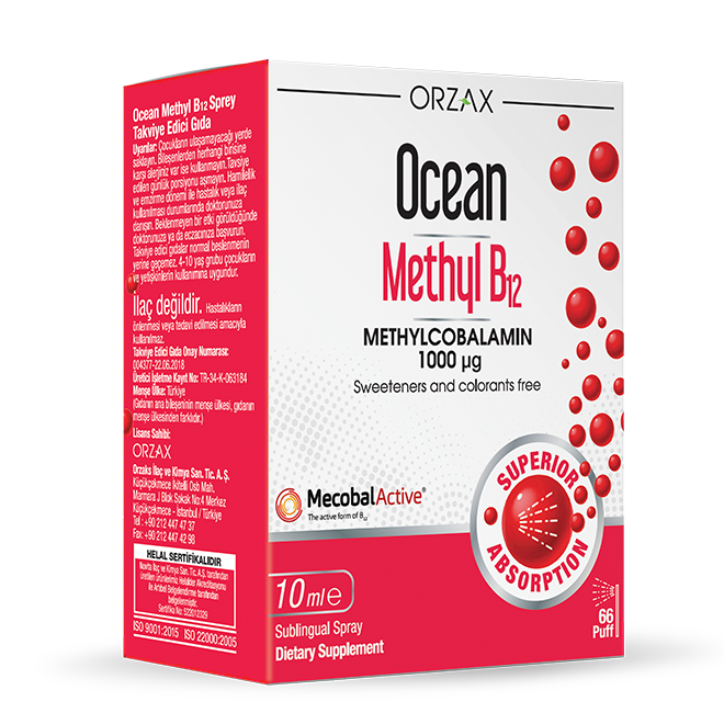Orzax Ocean Methyl B12 spray 1000 mcg 5 ml