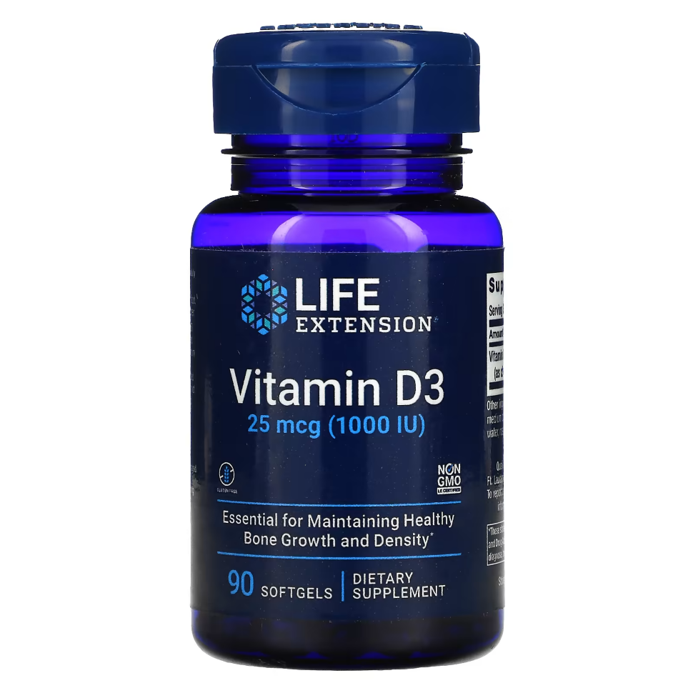 Life Extension Vitamin D3 1000 IU 90 softgel