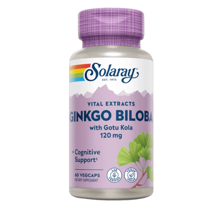 Solaray Ginkgo Biloba 120 mg 60 caps