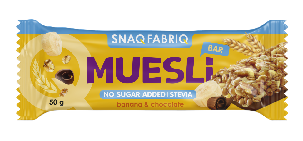 Snaq Fabriq Muesli с молочным шоколадом 50 gr