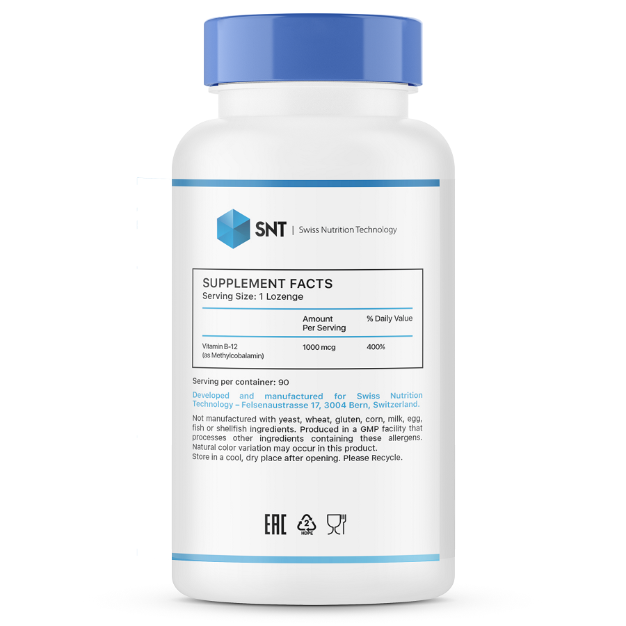 SNT Methyl B-12 1000 mcg 90 loz