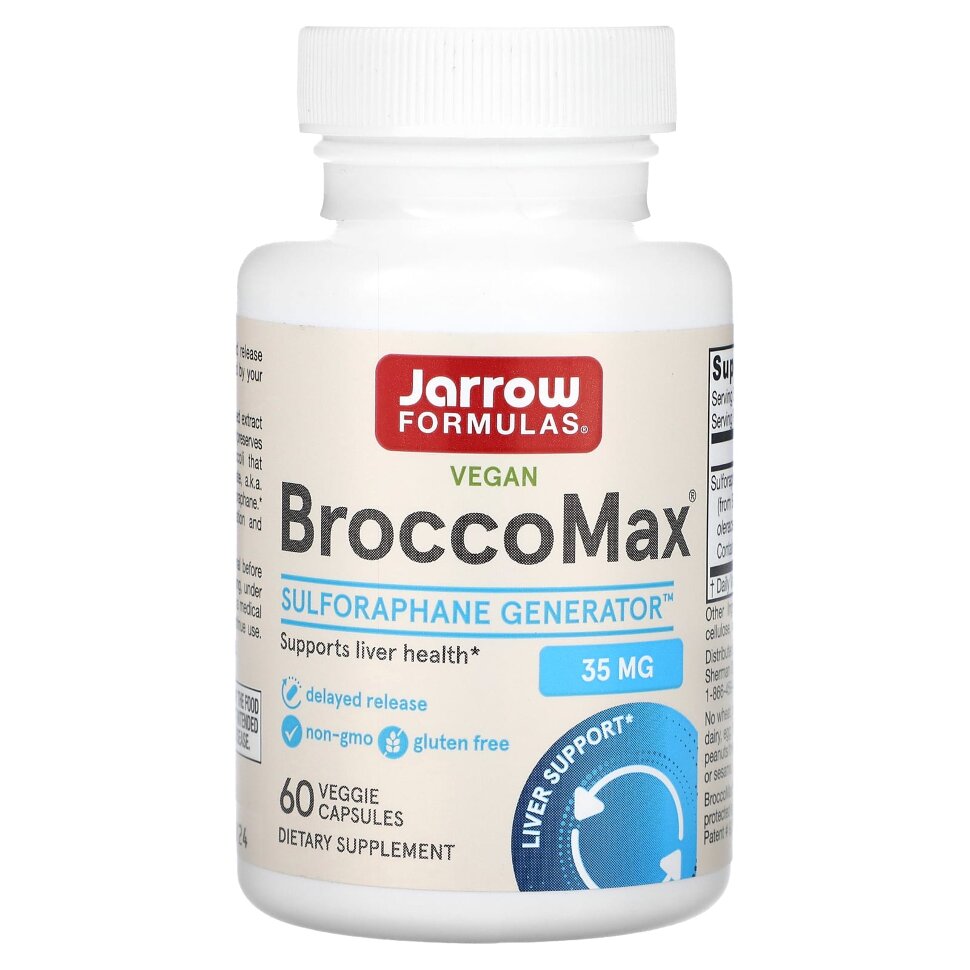 Jarrow Formulas BroccoMax 35 mg 60 veg capsules