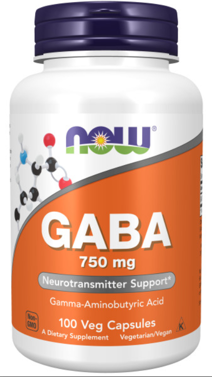 NOW GABA 750 mg 100 caps