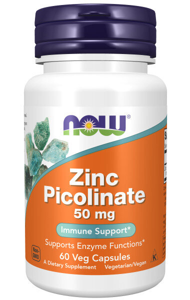 NOW Zinc Picolinate 50 mg 60 caps