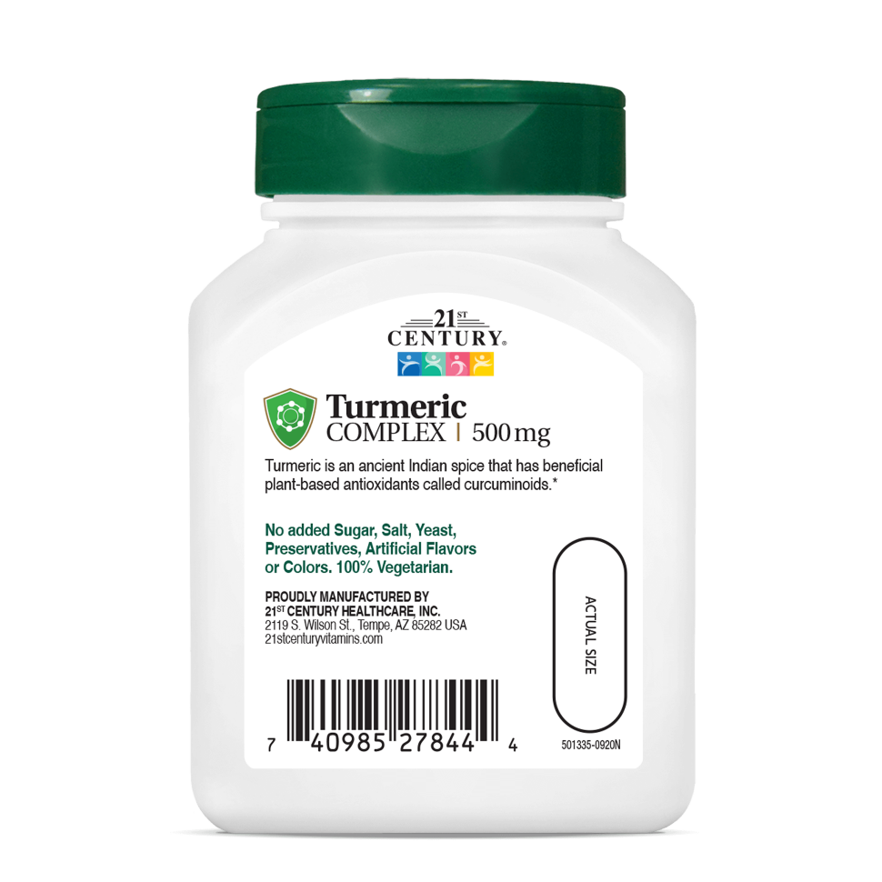 21st Century Turmeric 500 mg 60 veg capsules