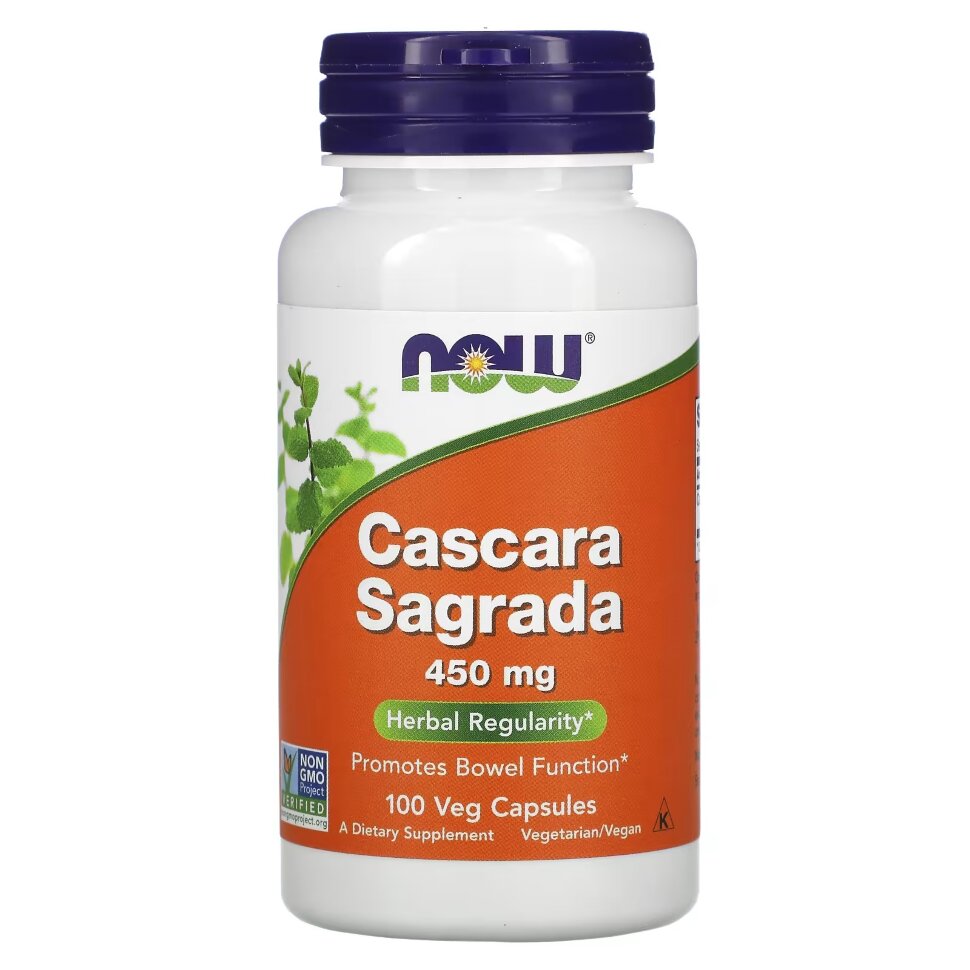 NOW Cascara Sagrada 450 mg 100 caps