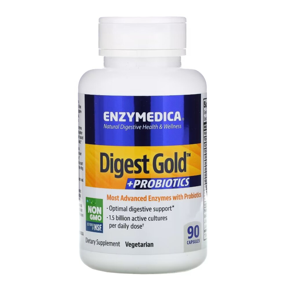 Enzymedica Digest gold + probiotics 90 caps срок 31.08.2024
