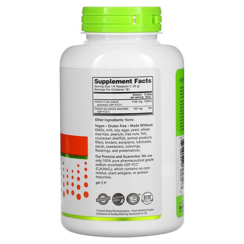 NutriBiotic Sodium Ascorbate 227 gr