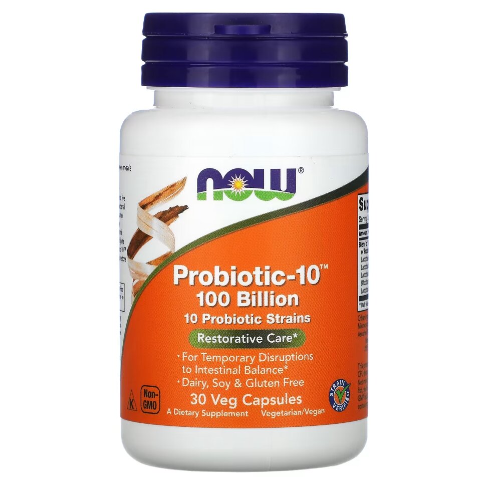 NOW Probiotic-10 100 Billion 30 caps