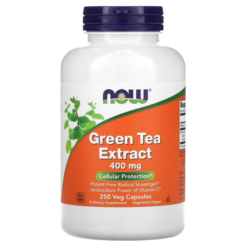 NOW Green tea extract 400 mg 250 caps