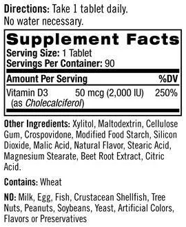 Natrol Vitamin D3  2.000 IU 90 tab