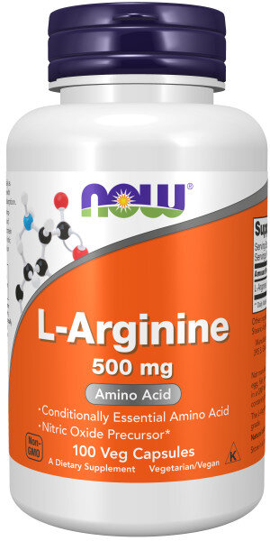 NOW L-Arginine 500 mg 100 caps