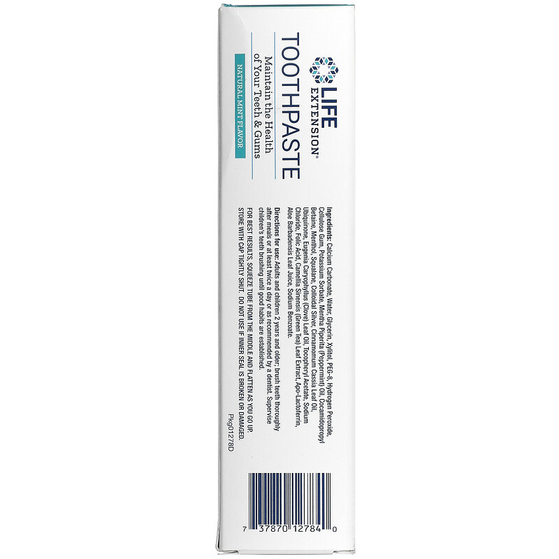 Life Extension Toothpaste Mint 113 gr