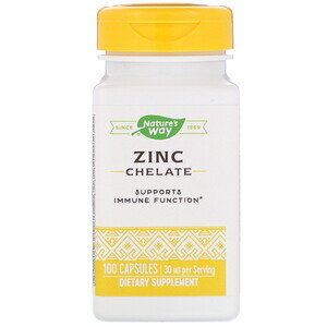 Natures Way Zinc Chelate 30 мг 100 капс