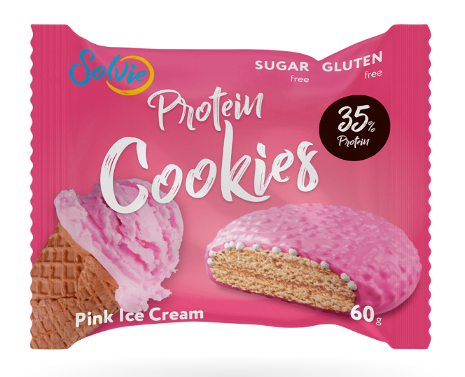 Solvie Protein cookies в глазури 60 грамм