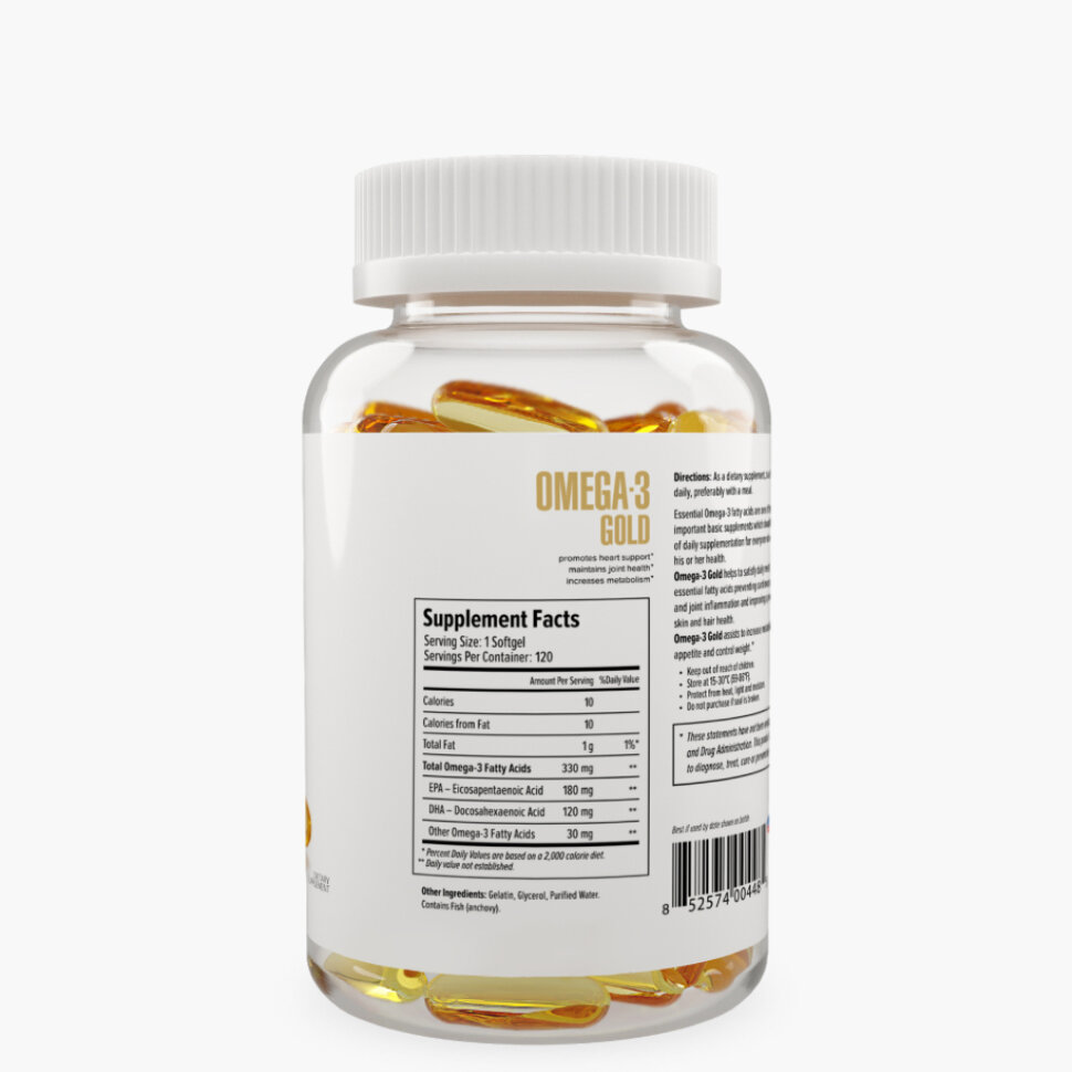 Maxler Omega-3 Gold TG 120 softgels