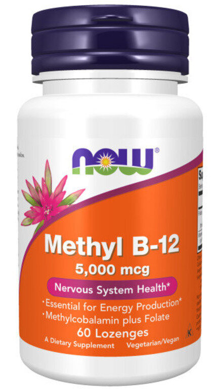 NOW Methyl B-12 5000 mcg 60 lozenges