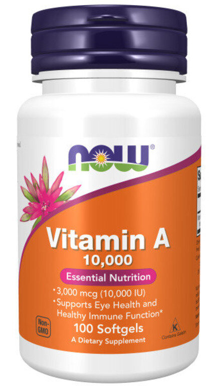 NOW Vitamin A 10000 ME 100 caps