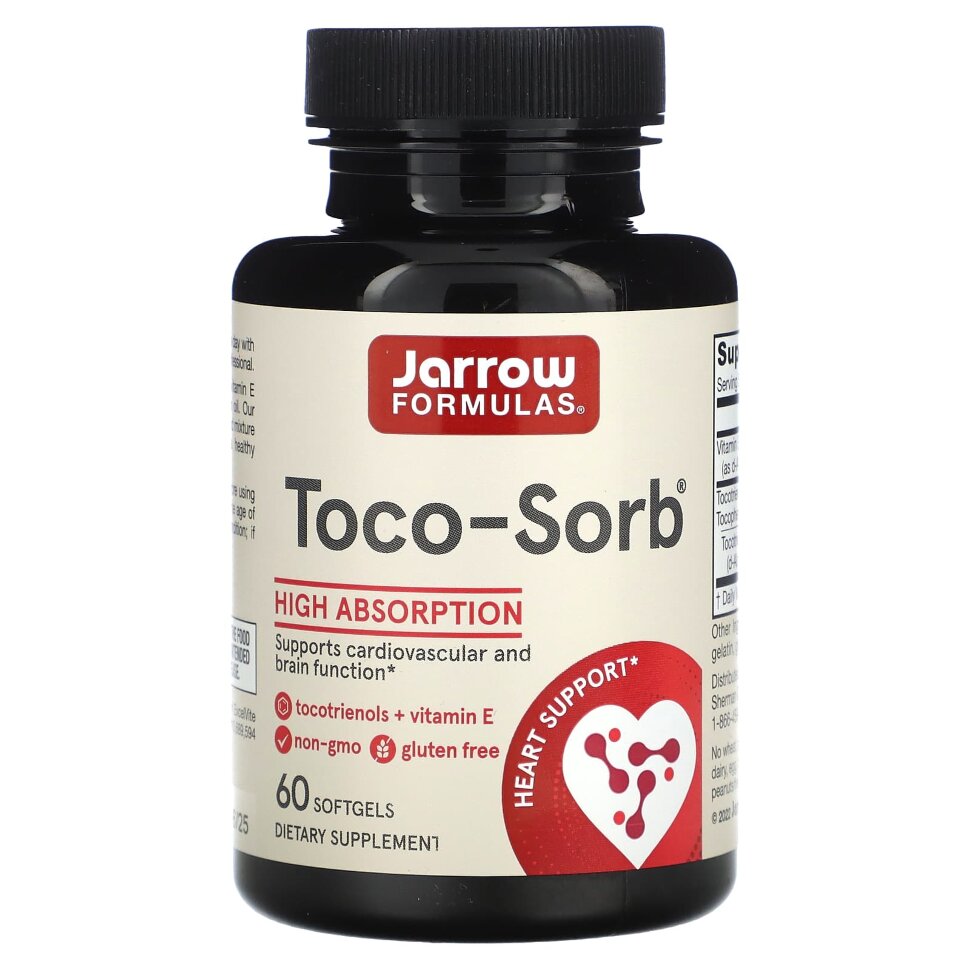 Jarrow Formulas Toco Sorb 60 softgels
